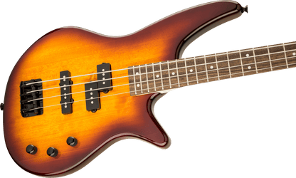 Jackson JS Series Spectra Bass Guitar JS2 in Tobacco Burst | 24 Frets | Active or Passive Pickup Selector