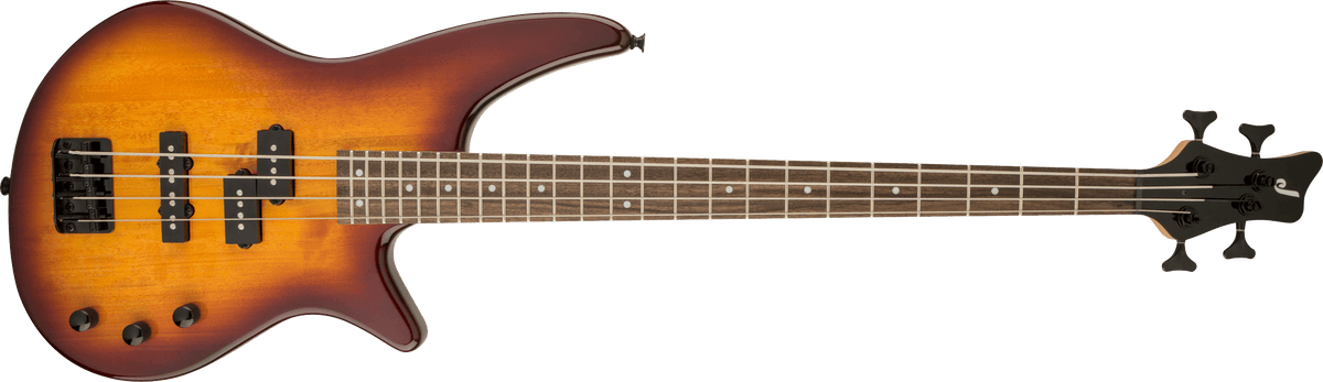 Jackson JS Series Spectra Bass Guitar JS2 in Tobacco Burst | 24 Frets | Active or Passive Pickup Selector