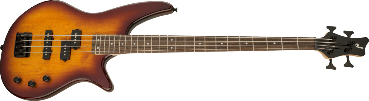 Jackson JS Series Spectra Bass Guitar JS2 in Tobacco Burst | 24 Frets | Active or Passive Pickup Selector