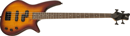 Jackson JS Series Spectra Bass Guitar JS2 in Tobacco Burst | 24 Frets | Active or Passive Pickup Selector