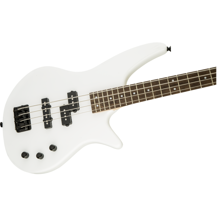 Jackson JS Series Spectra Bass Guitar JS2 in Snow White | 24 Frets | Active or Passive Pickup Selector
