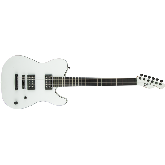 Electric Guitar Charvel® Joe Duplantier Signature Pro-Mod San Dimas® Style 2 HH, Ebony Fingerboard, Satin White