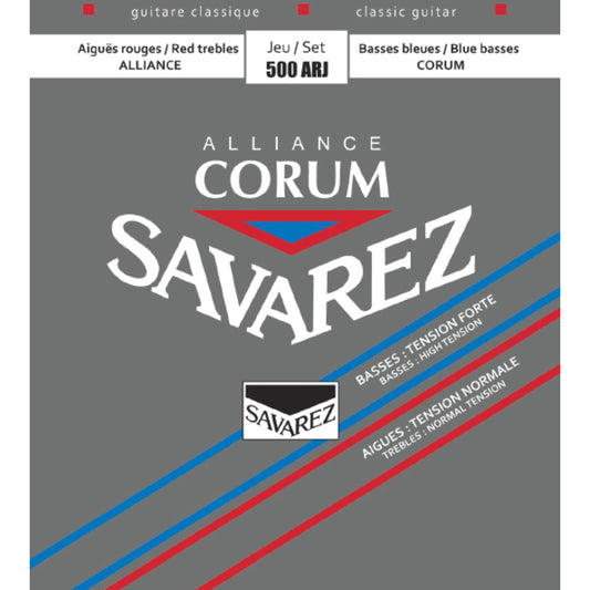 Classical Guitar Strings Savarez Alliance Corum | Carbon Trebles with Corum Basses | High Tension