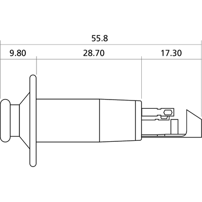 Strapholder jack chrome by Yellow Parts
