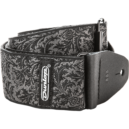 Dunlop Jacquard Guitar Strap Black Thistle