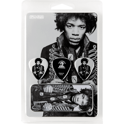 Jimi Hendrix Mankowitz  Pick Tin by Dunlop | 6 Plectrums in Collectors Tin | ADU JHCT14H