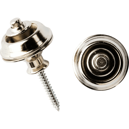 StrapLok® Dual Design for Guitar | Nickel | Set of 2