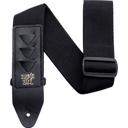 Black Polypro Pickholder Strap for Guitar/Bass by Ernie Ball | AEB 4039
