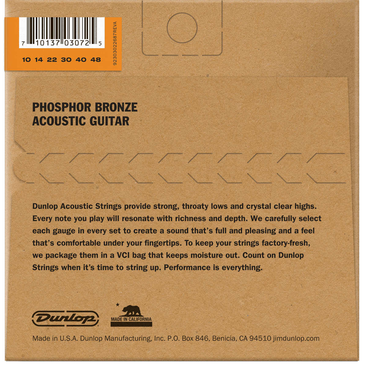 Dunlop 10-48 Acoustic Guitar Strings | Phosphor Bronze