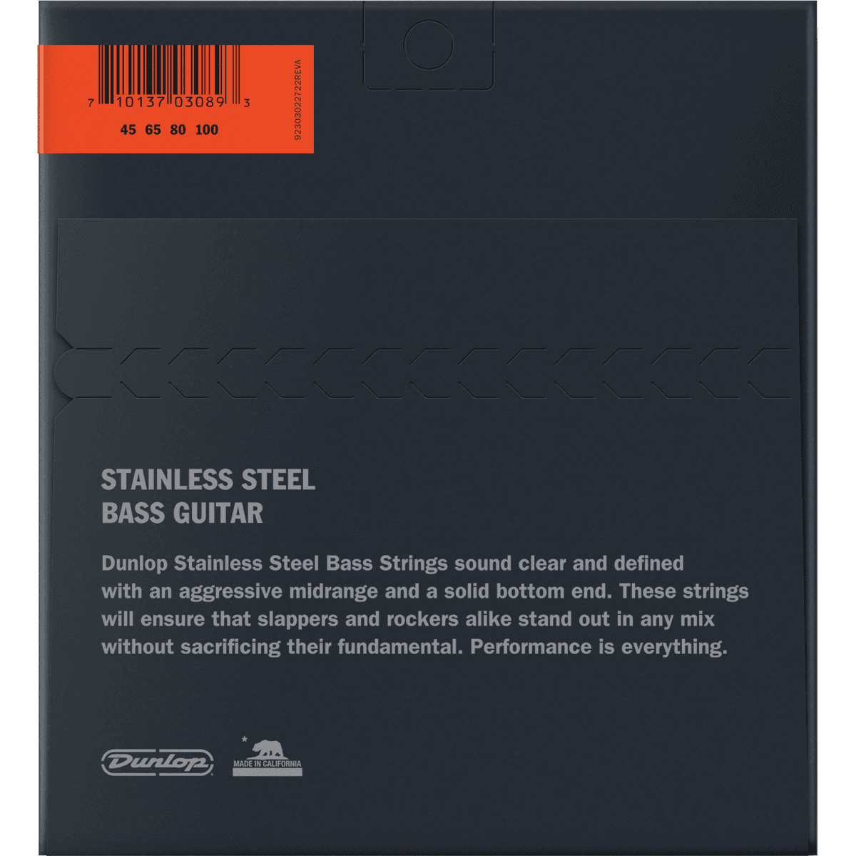 Dunlop 45-100 Electric Bass Guitar Strings | Stainless Steel