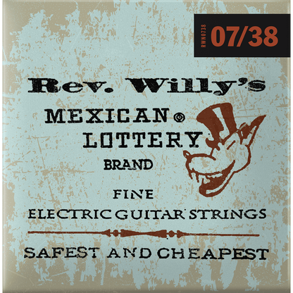 Rev. Willy's Lottery - Super Fine 7-38 Electric guitar strings | Dunlop | CDU RWN0738
