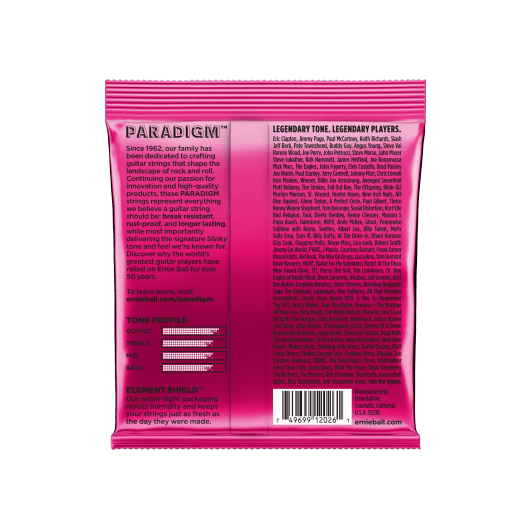 Ernie Ball PARADIGM Super Slinky 2023 Guitar Strings | 9 - 42 | Nickel Wound