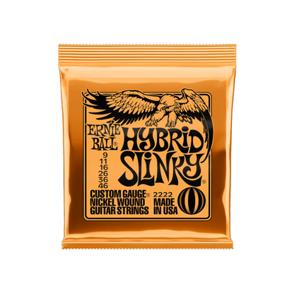 Ernie Ball Hybrid Slinky 2222 Guitar Strings | 9 - 46 | Nickel Wound