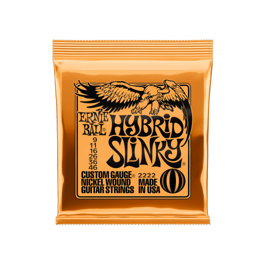 Ernie Ball Hybrid Slinky 2222 Guitar Strings | 9 - 46 | Nickel Wound