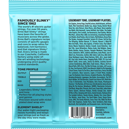 Ernie Ball Mighty Slinky 2228 Guitar Strings | 8.5 - 40 | Nickel Wound