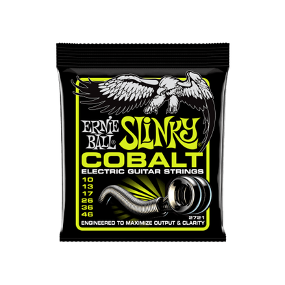 Ernie Ball Regular Slinky Cobalt 2721 Guitar Strings | 10 - 46 | Cobalt For High Output