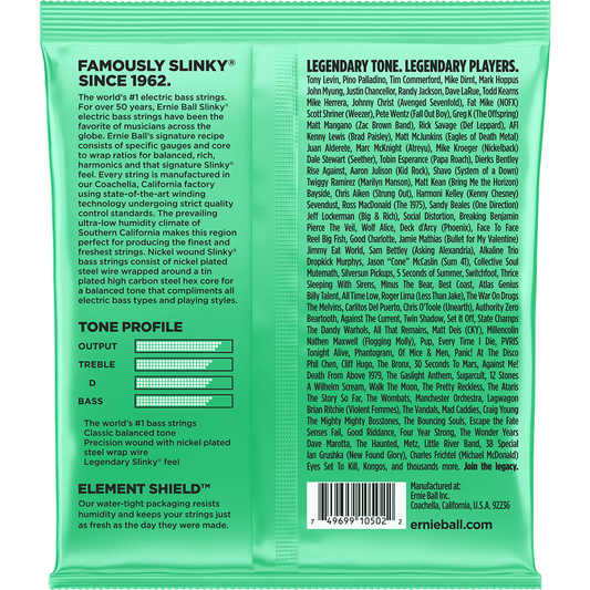 ​Ernie Ball Hyper Slinky 2841 Bass Guitar Strings | 40 - 100 | Roundwound