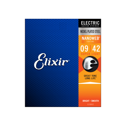 Nanoweb 9 - 42 Electric Guitar Strings | By Elixir