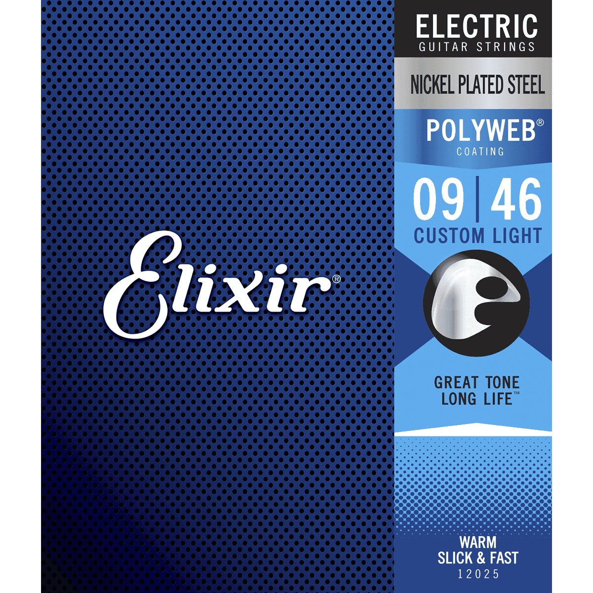 Elixir Custom Light POLYWEB 09 - 46 Electric Guitar Strings
