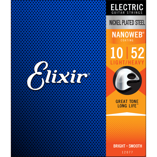 Coated Nanoweb 10 - 52 Electric Guitar Strings by Elixir | CEL 12077