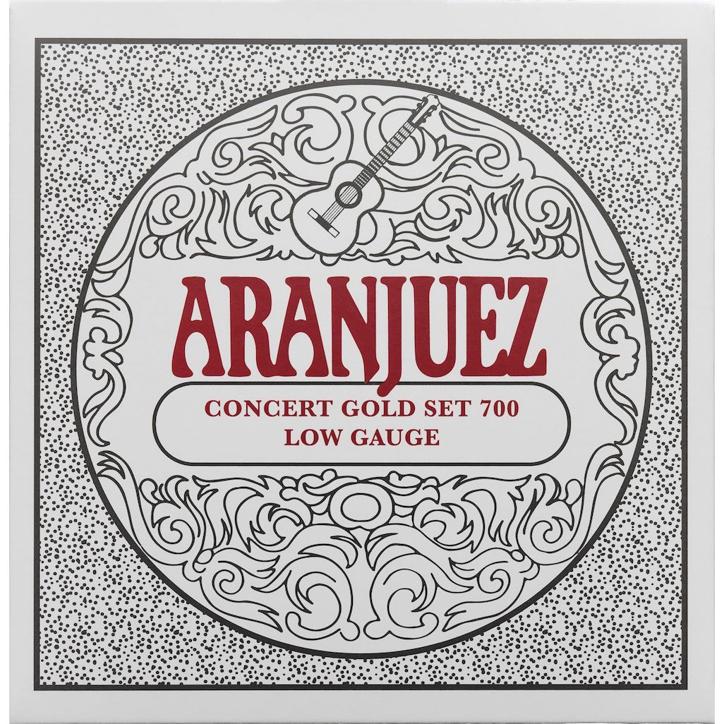 ARANJUEZ Concert Gold Set 700 Low Tension Classical Guitar Strings | Nylon Strings | CRZ AR700