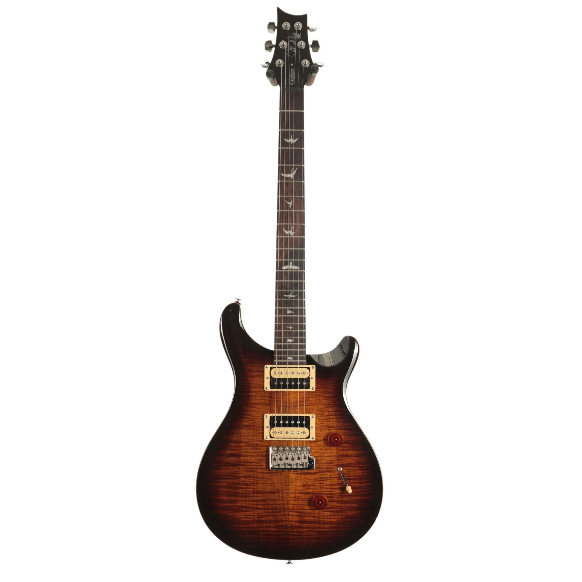 PRS SE Custom 24 Double Cut Electric Guitar | Black Gold Sunburst| CU44BG | PRS Gig Bag Included