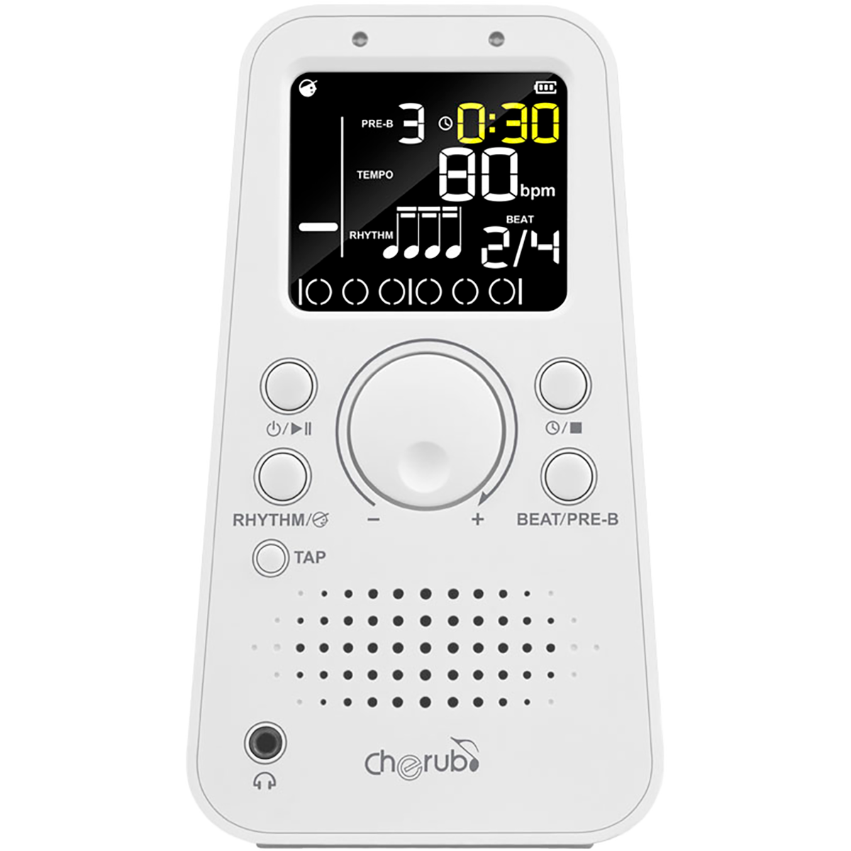 Rechargeable Digital Metronomе by Cherub | White