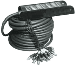YELLOW CABLE H106 30 | Multicore Cable With Stage Box 24 Xlr + 4 Xlr-100ft/ 30 Audio Cable