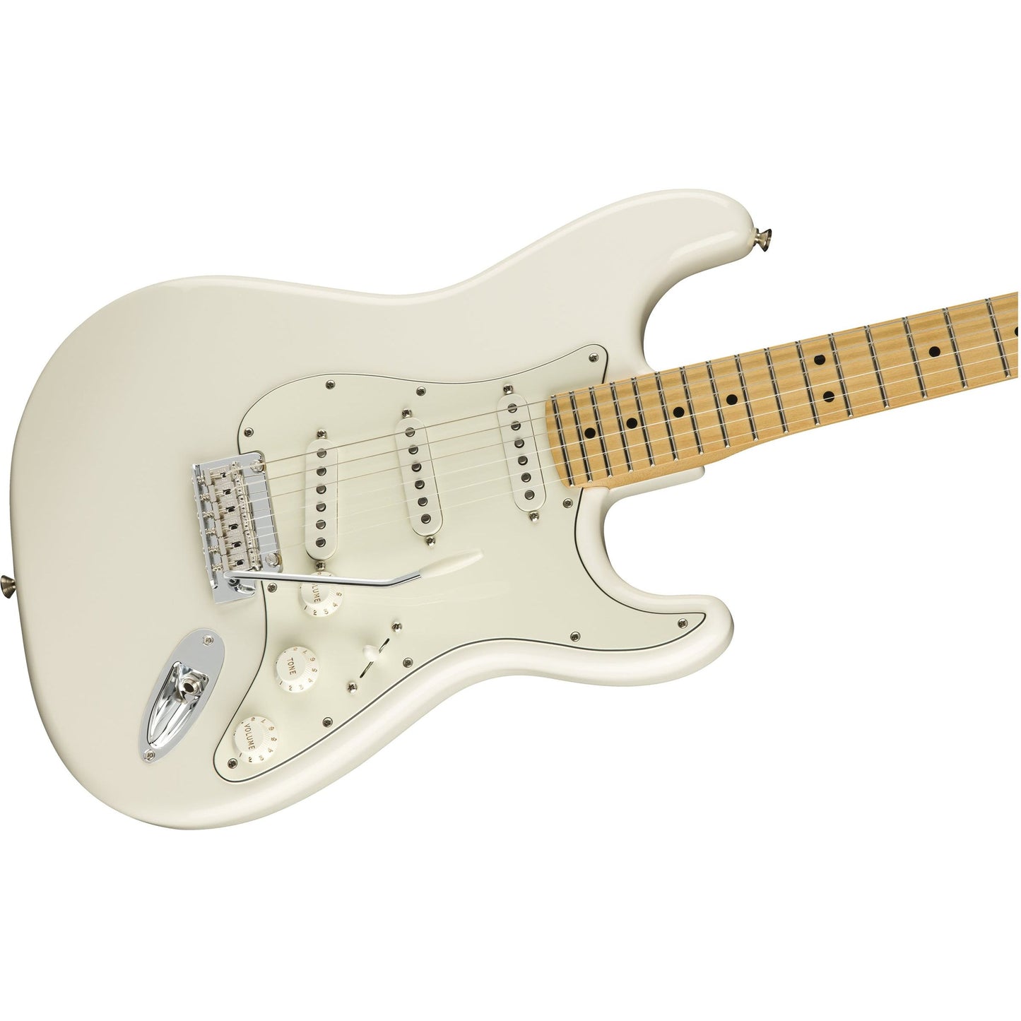 Fender Player Stratocaster | Polar White  | Maple Neck | 3 Single-coil Alnico Pickups | 2 Point Tremolo