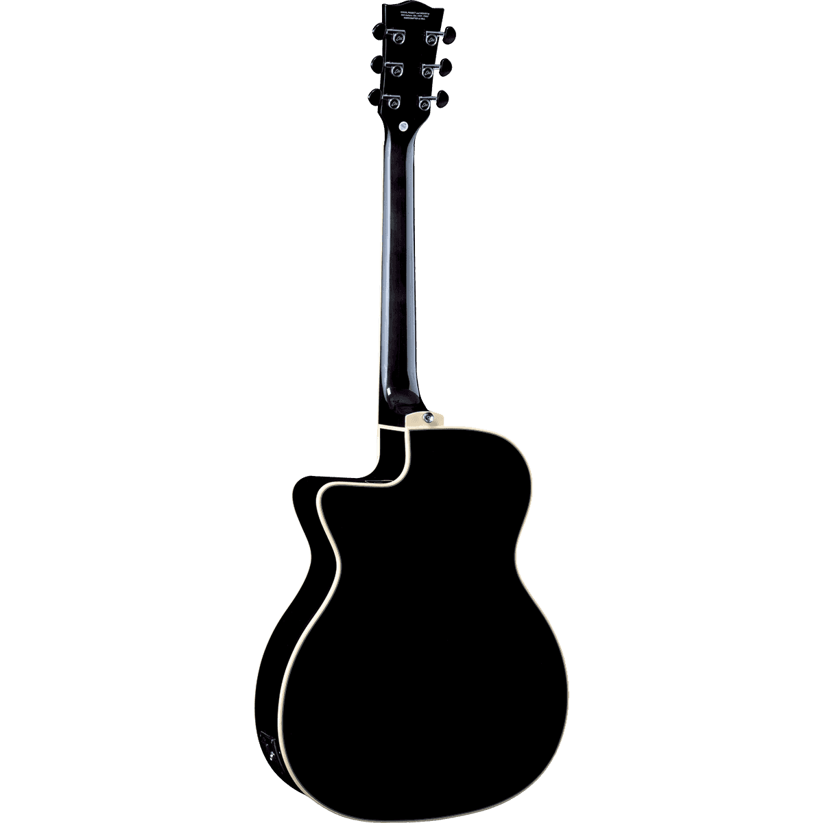 NXT A100ce Electro-Acoustic Guitar by EKO | Auditorium Cutaway with Pickup | Black