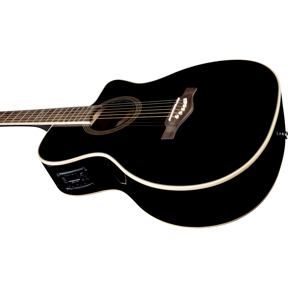 NXT A100ce Electro-Acoustic Guitar by EKO | Auditorium Cutaway with Pickup | Black