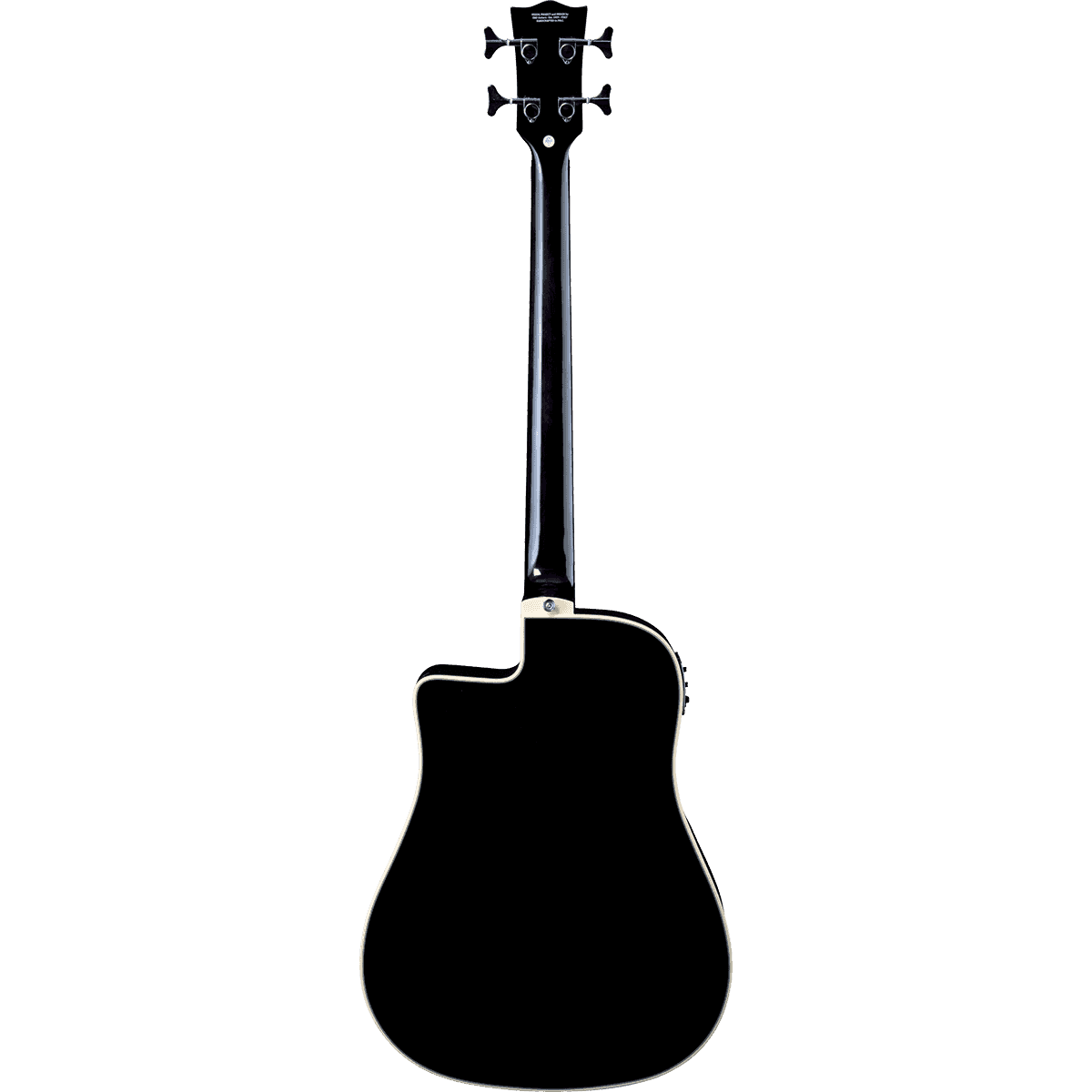 NXT B100CWE See Through Black | Electro-Acoustic Bass Guitar by EKO | GEA NXT-B100CWE-BLK