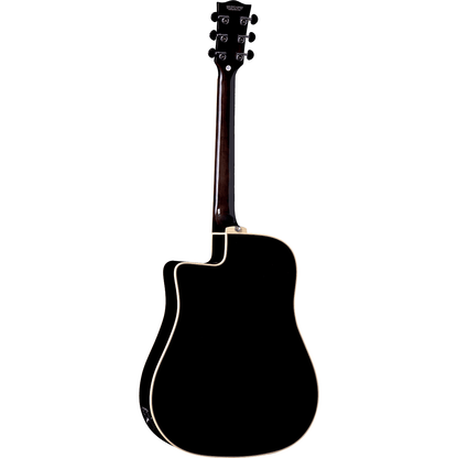 NXT-D100CWE-STBK Electro-Acoustic Guitar by EKO | Dreadnought Cutaway | Black | GEA NXT-D100CWE-STBK