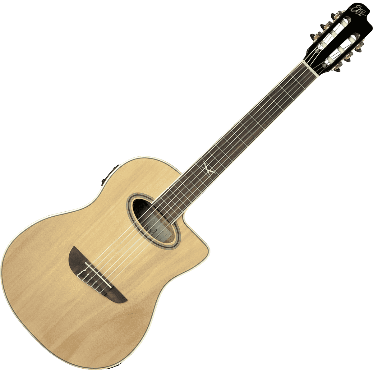 NXT N100CWE-NAT Nylon String Guitar by EKO | Cutaway with Pickup/Preamp