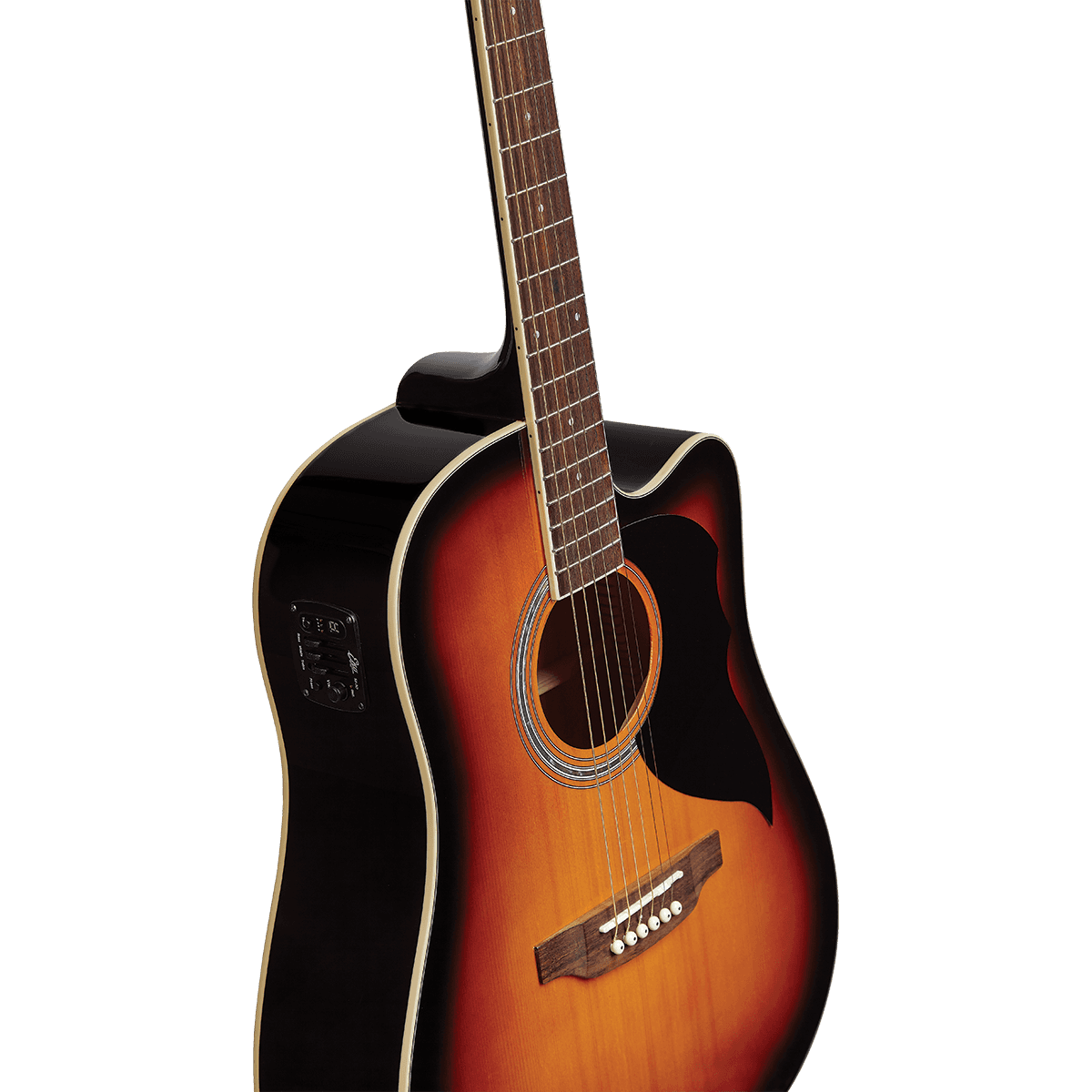 Ranger 6 Cutaway Brown Sunburst EQ | Electro Acoustic Guitar by Eko