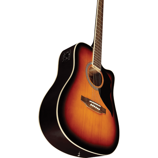 Ranger 6 Cutaway Brown Sunburst EQ | Electro Acoustic Guitar by Eko
