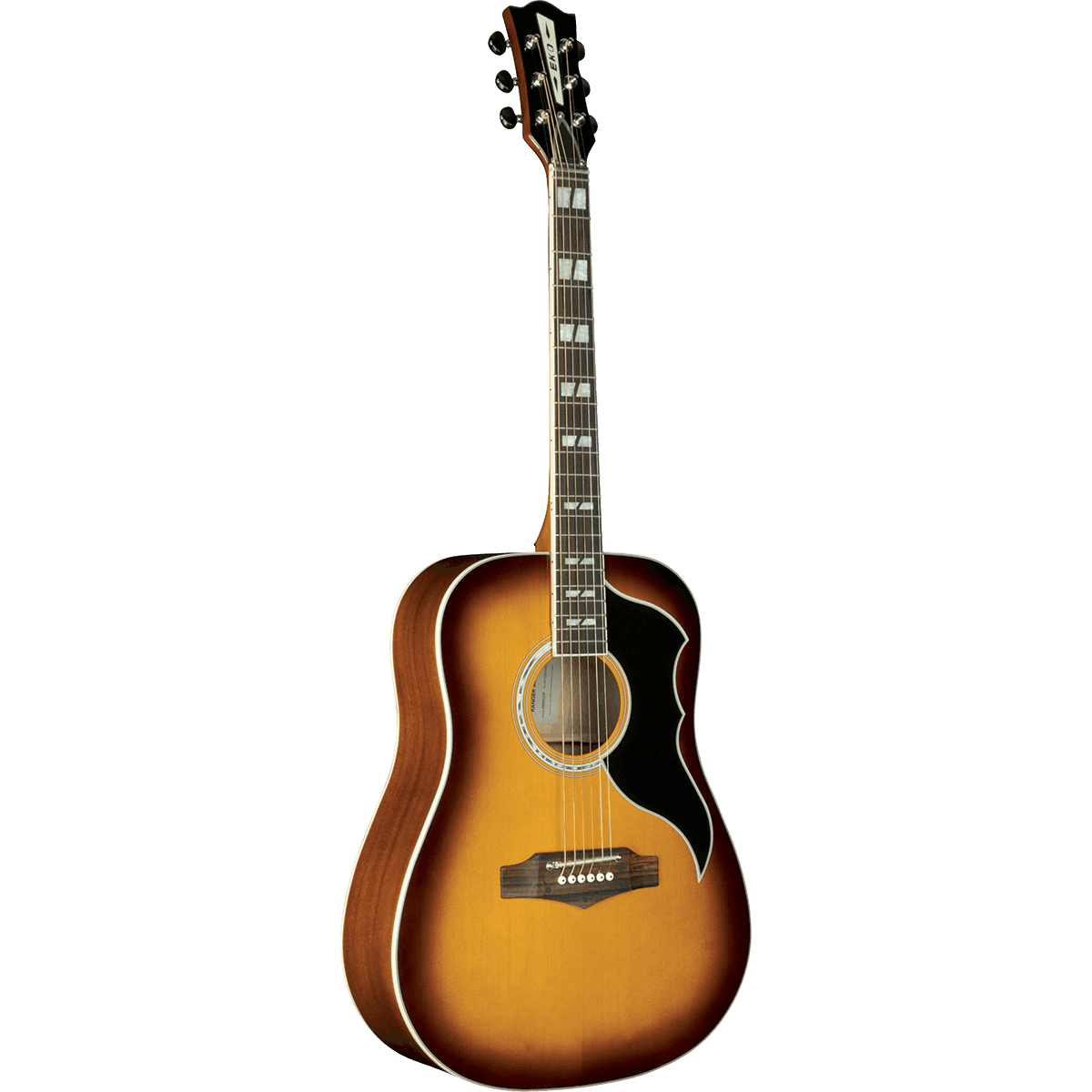 Ranger VR VI Acoustic Guitar by Eko | 1960's Vintage Reissue | Dreadnought Body in Honey Burst Finish