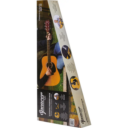 Spencer SAP10 Acoustic Guitar Pack | Including Gig Bag, Guitar Strap, Tuner and Picks