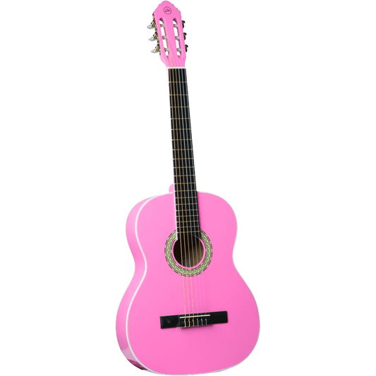 Eko CS-10 Pink | 4/4 Classical Guitar by Eko Guitars, Gig Bag Included