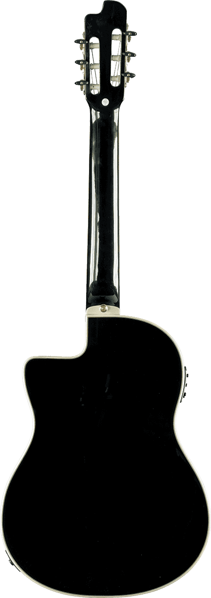 EKO NXT N100ce | Black | NXT N100CWE Nylon Cutaway Classical Guitar See Through