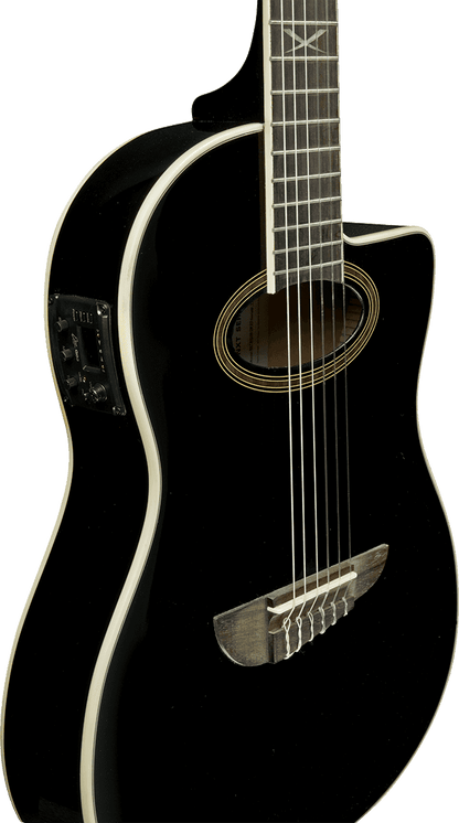 EKO NXT N100ce | Black | NXT N100CWE Nylon Cutaway Classical Guitar See Through