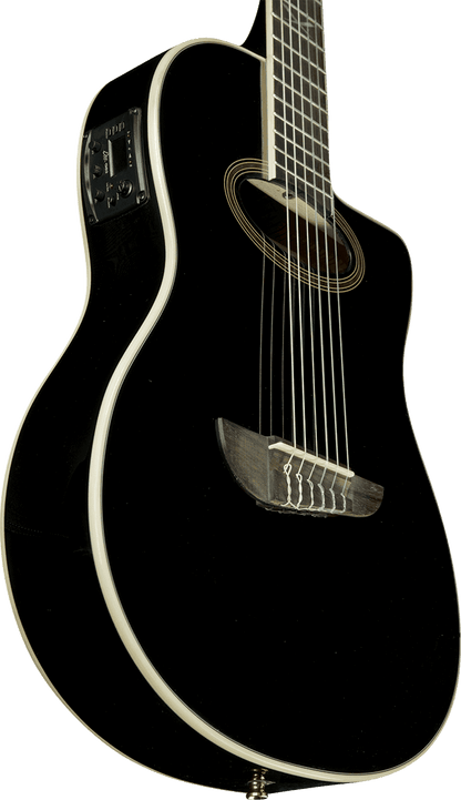 EKO NXT N100ce | Black | NXT N100CWE Nylon Cutaway Classical Guitar See Through