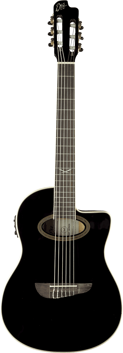 EKO NXT N100ce | Black | NXT N100CWE Nylon Cutaway Classical Guitar See Through