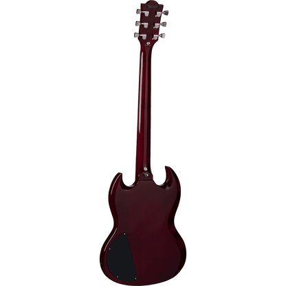 EKO Diavoletto DV10-RED Starter SG Style Electric Guitar | Red Gloss Finish, Two Humbucker Pickups