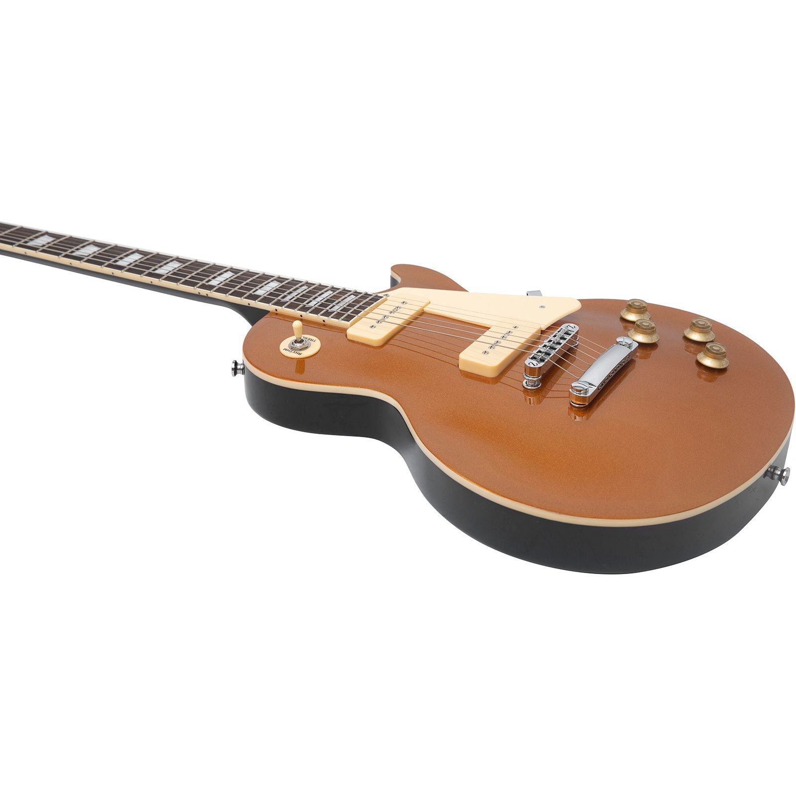 EKO LS400 Electric Guitar | P90 Pickups | Single Cut | Gold Finish
