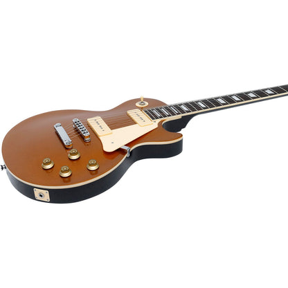 EKO LS400 Electric Guitar | P90 Pickups | Single Cut | Gold Finish