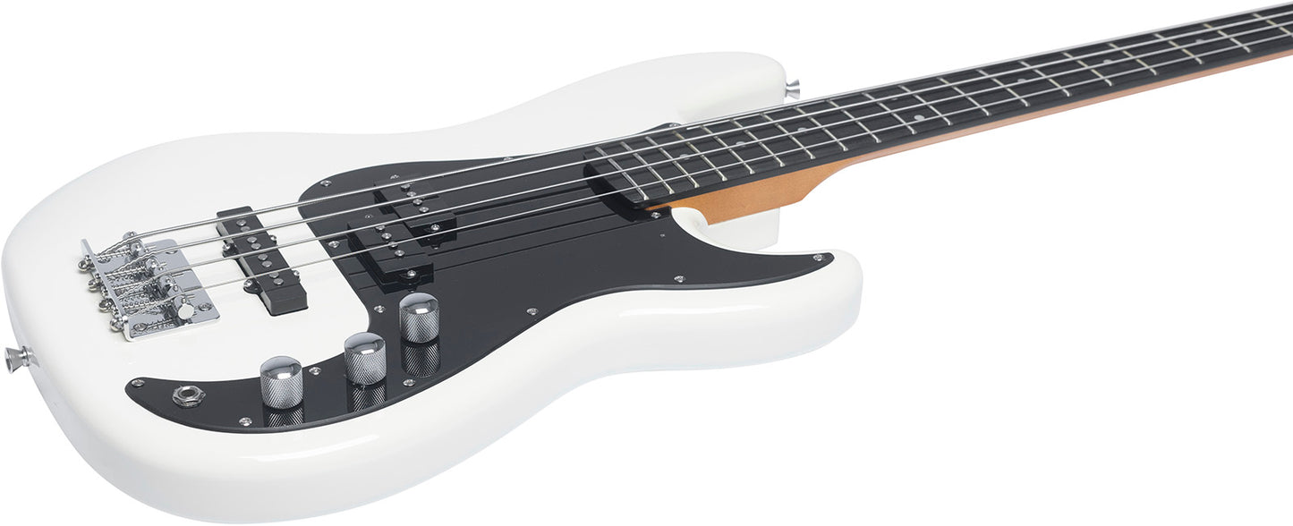 EKO PJ 400 | Vintage fehér | 4 húros PJ-Style vintage könnyű Body-vintage W elektromos basszusgitár