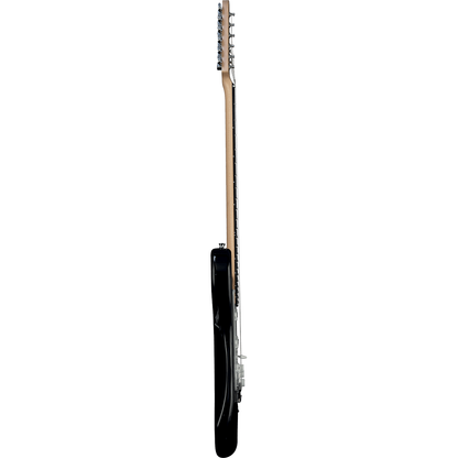 EKO S300BLK Electric Guitar |  Gloss Black Finish | Tremolo | 3 Single Coil Pickups | Includes Free Guitar Cable