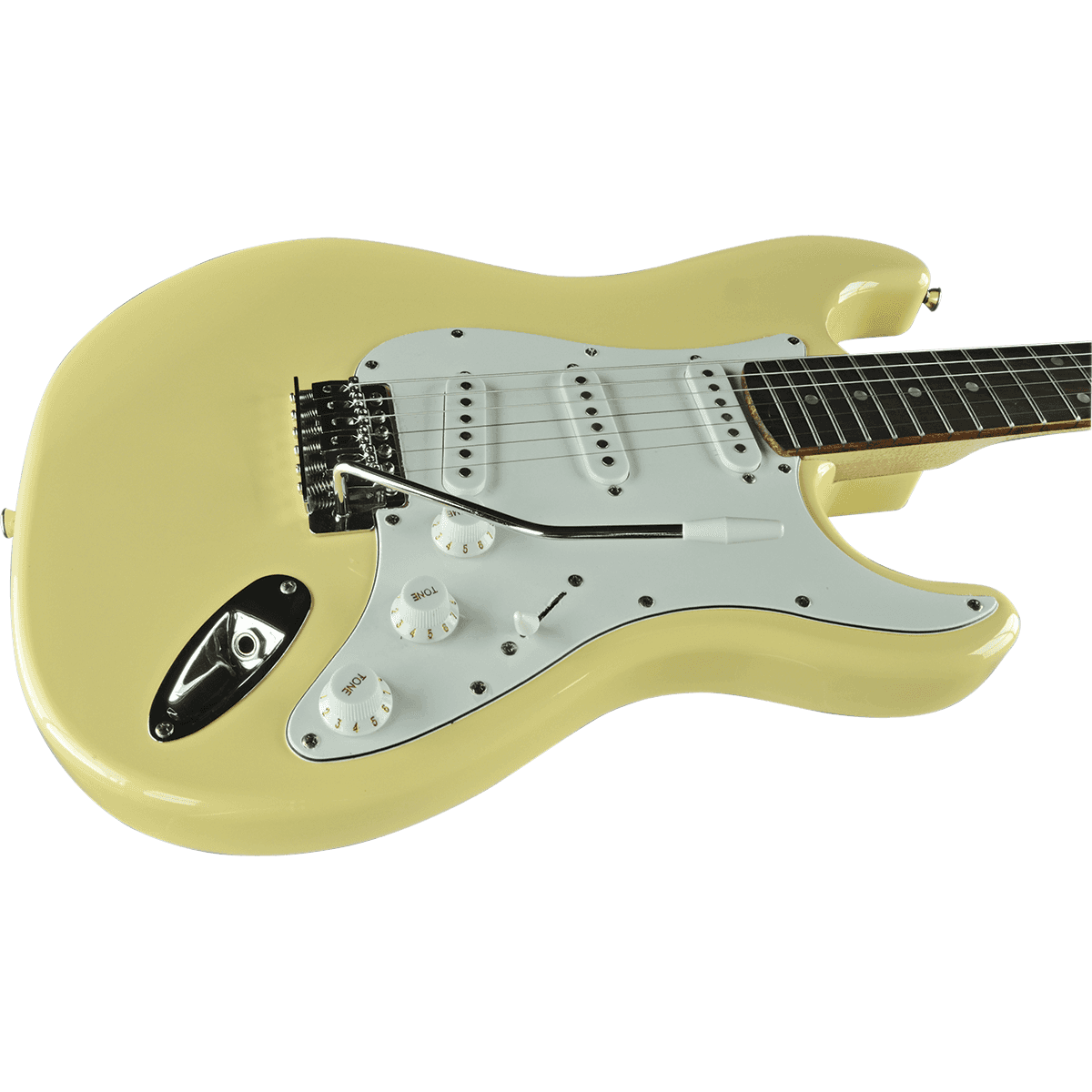 EKO S300CRM Electric Guitar |  Cream Finish | Tremolo | 3 Single Coil Pickups | Includes Free Guitar Cable