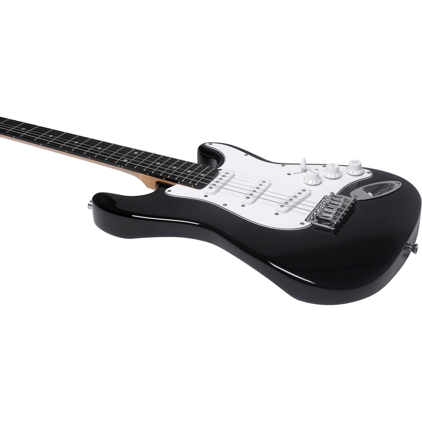 Eko ST100 Electric Guitar | Black Finish | Tremolo Bridge | 3 Single Coil Pickups